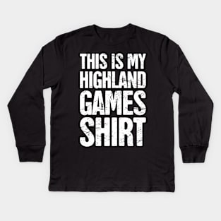 Scottish Highland Games Scotland Renaissance Kids Long Sleeve T-Shirt